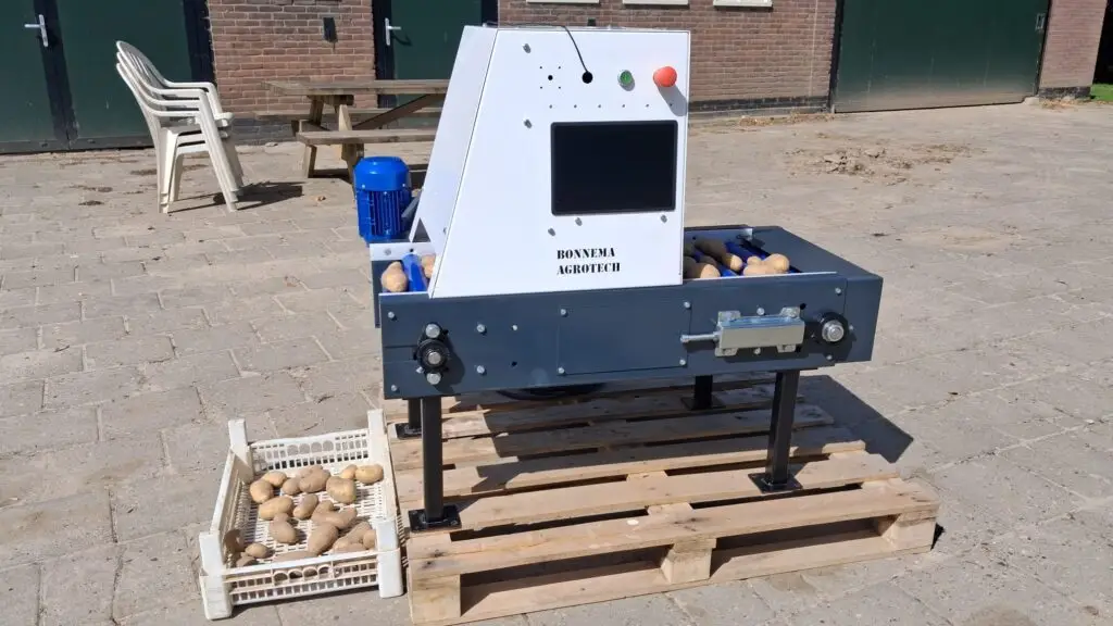 De machine staat!